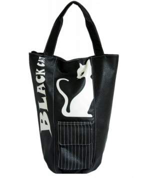 Черная сумка с принтом Black cat